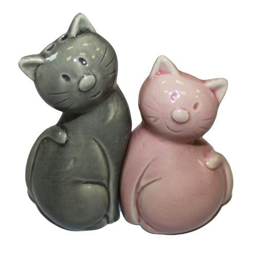 Salt & Pepper - Cats - Pink and Grey