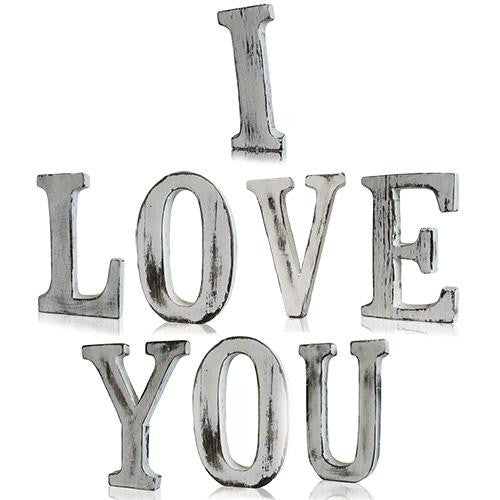 Shabby Chic Letters - I LOVE YOU