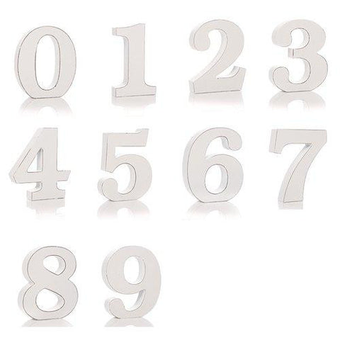 Shabby Chic Numbers 1 through 0