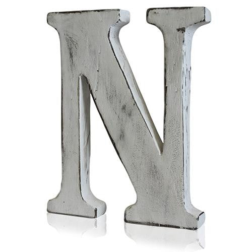 Shabby Chic Letter - N