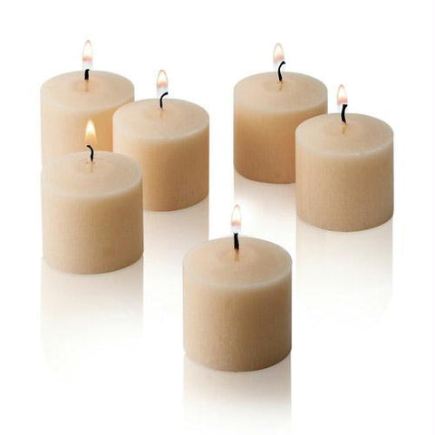 1x pack of 12 Scented Votive Candles - Vanilla