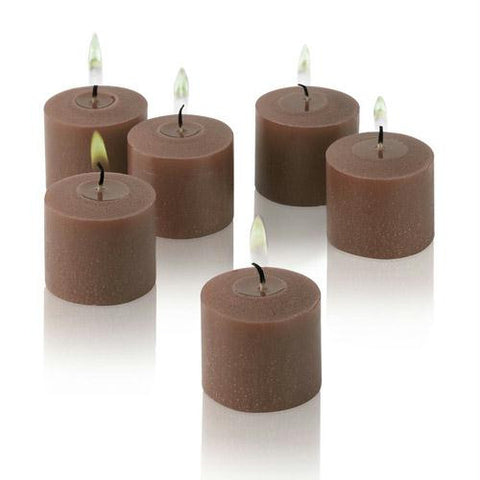 1x pack of 12 Scented Votive Candles - Sandalwood & Vanilla