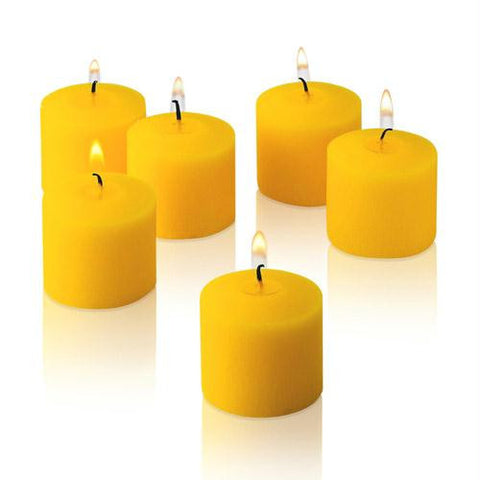 1x pack of 12 Scented Votive Candles - Lemon