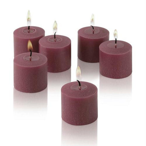 1x pack of 12 Scented Votive Candles - Wild Raspberry