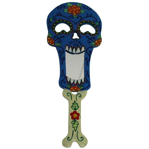 Floral Skull Hand Mirror