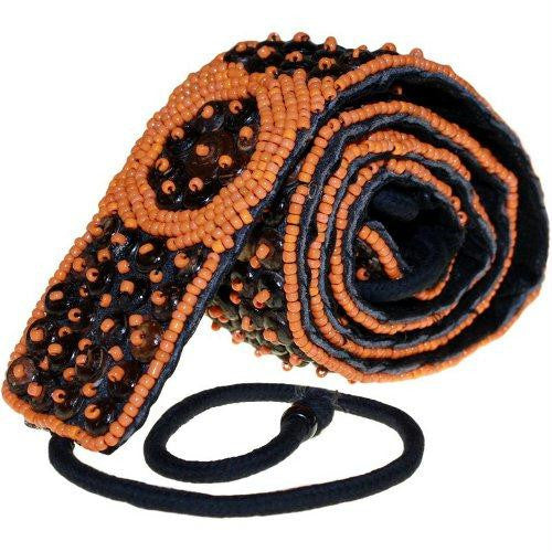 Surfer Vibe Beaded Belt - Orange