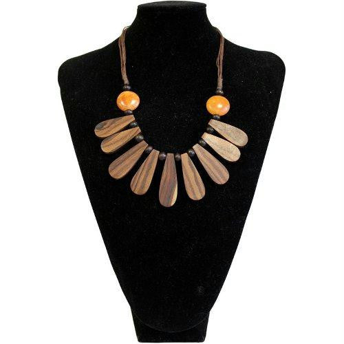 Wooden Drop Necklace