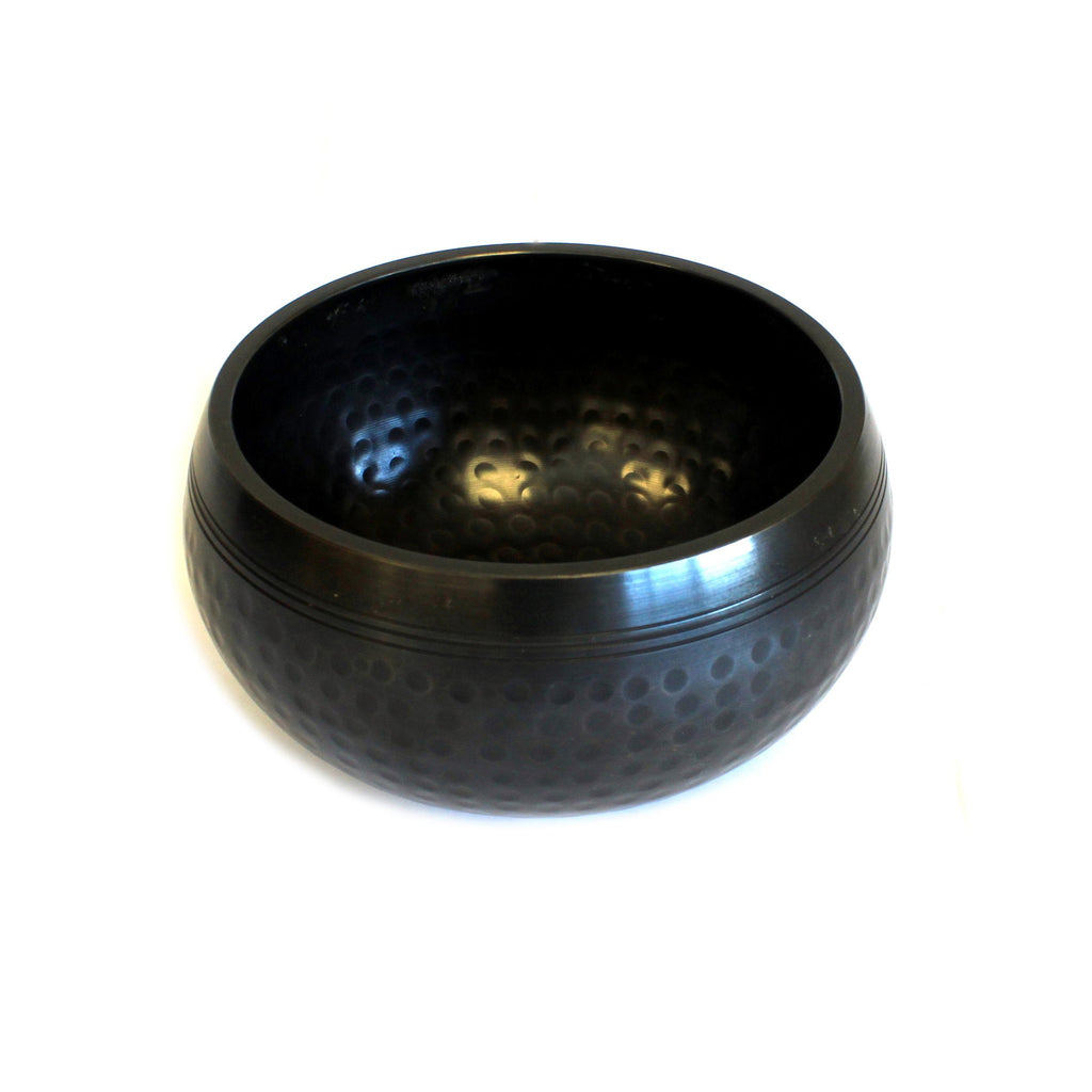 Small Black Beaten Bowl - 14cm