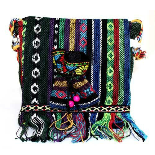 Tibetan Fringe Bag - Sml Over Flap & Pouch