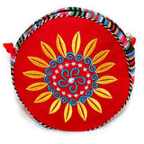 Tibetan Wheel of Life Bag - Blood Red