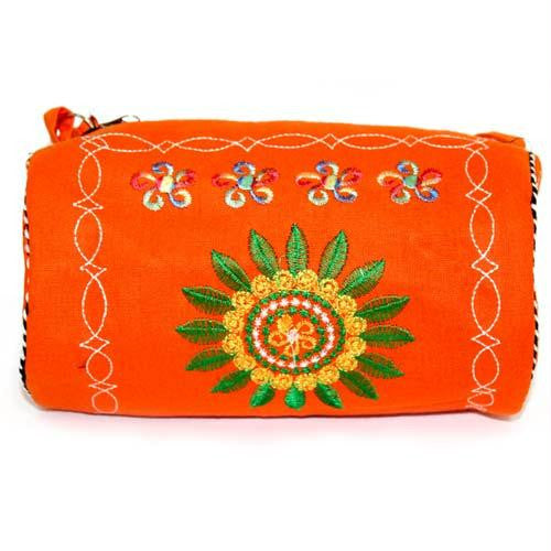 Log Bag Wheel of Life Bag - Orange