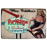 Metal Plaque - Burlesque Parlor