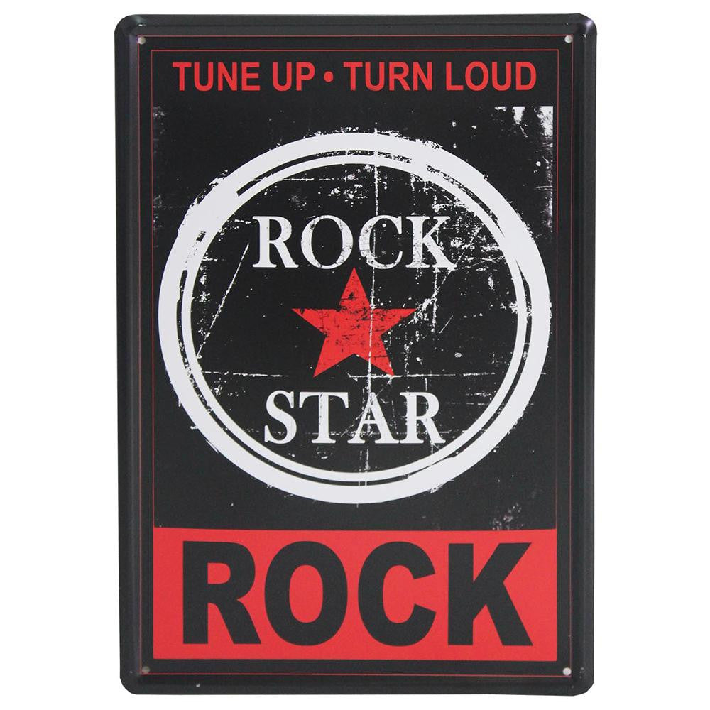 Metal Plaque - Rock Star