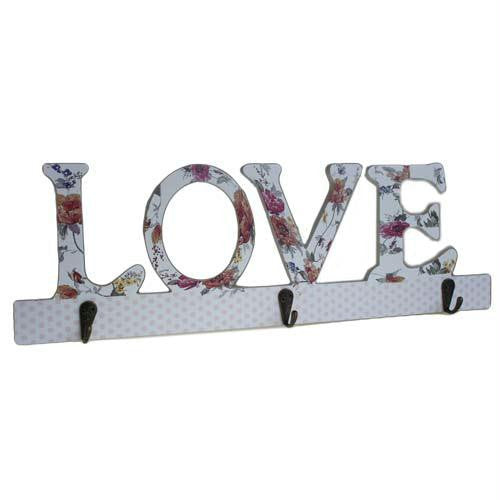 Wooden Coat Hanger - LOVE Decor