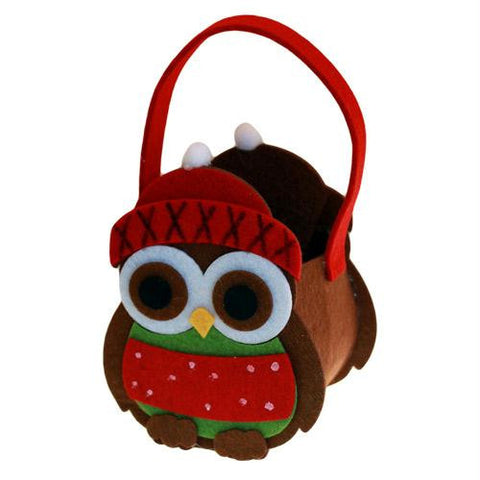 Xmas Felt Bag - Owl Awake